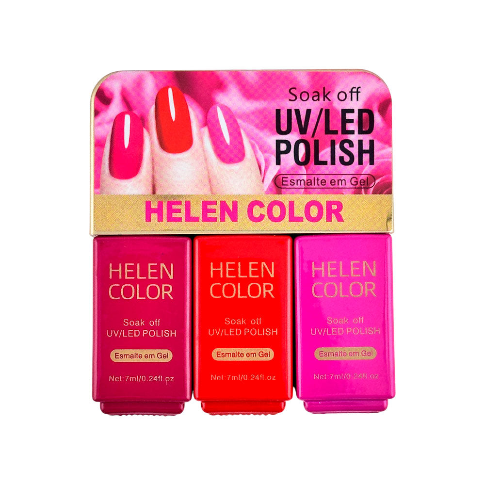 Kit Trio de Esmaltes em Gel  #17 - 7ml - Rzjy-08-17