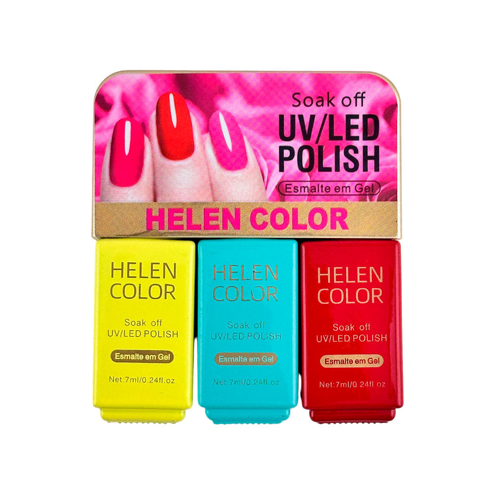 Kit Trio de Esmaltes em Gel  #01 - 7ml Rzjy-08-01