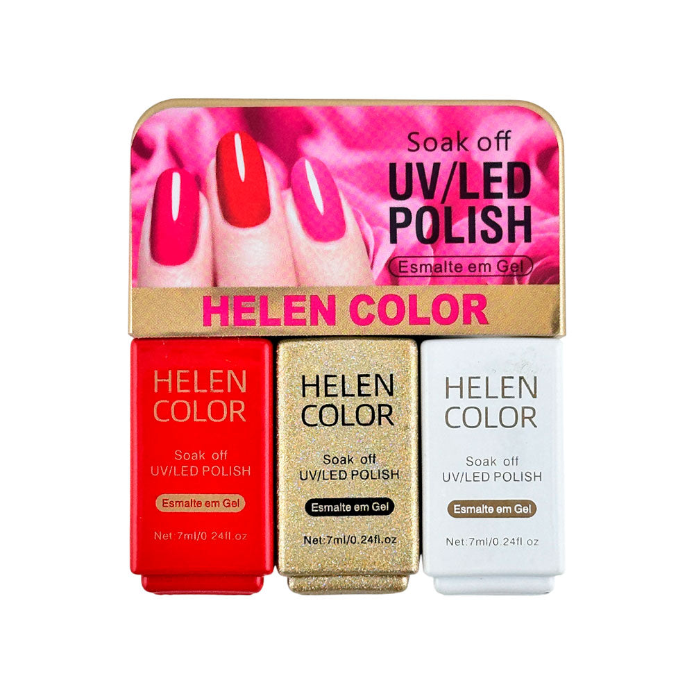 Kit Trio de Esmaltes em Gel #05 - 7ml - Rzjy-08-05