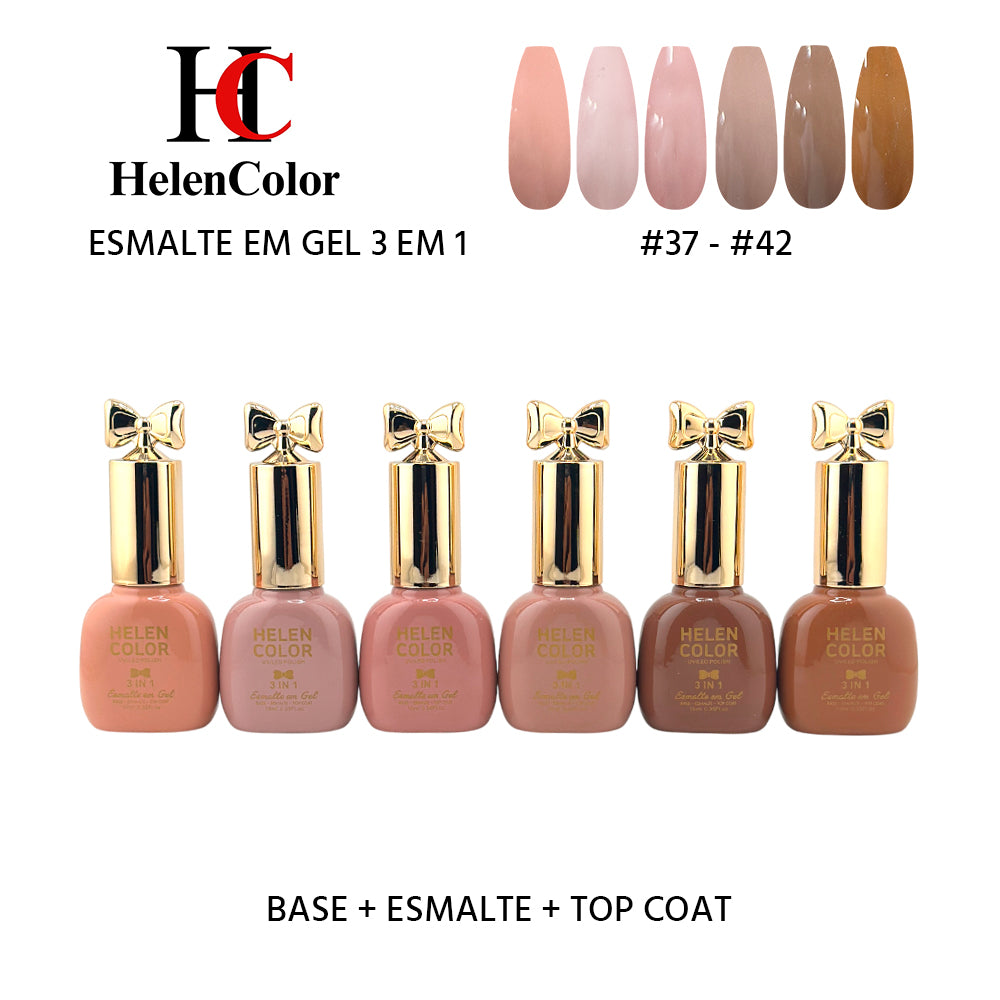 Kit Esmalte em Gel 3 em 1 #37 - 42 - RJYJ-160G