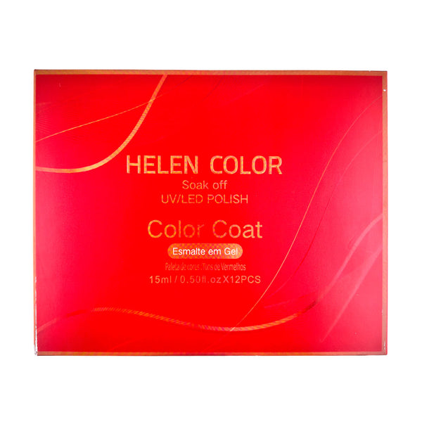 Kit Esmalte Tons de Vermelho 12 unid - RJYJ-05