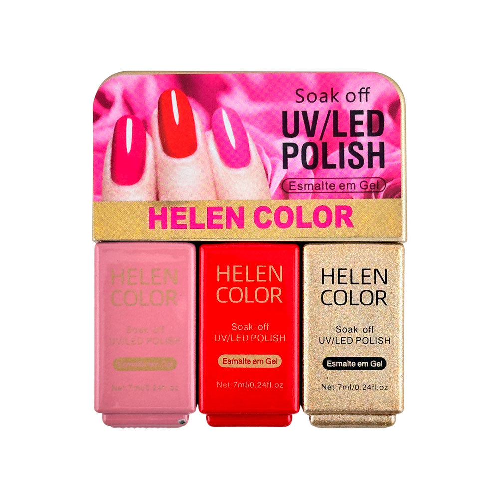 Kit Trio de Esmaltes em Gel #09 - 7ml - Rzjy-08-09