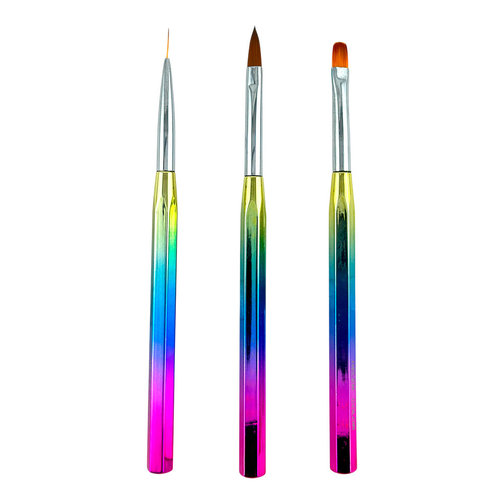 Kit Pincel para Unha - (3 UN) - CMJB-08