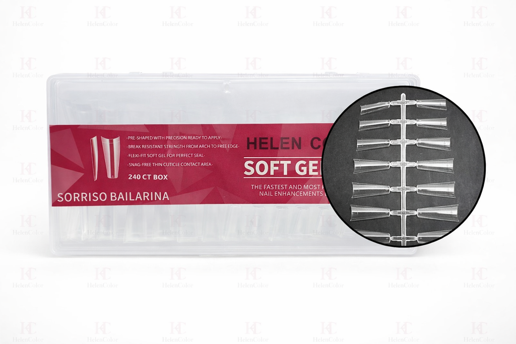 Hwhzj-004 ( Unha Tips Sorriso Bailarina/Soft Gel )