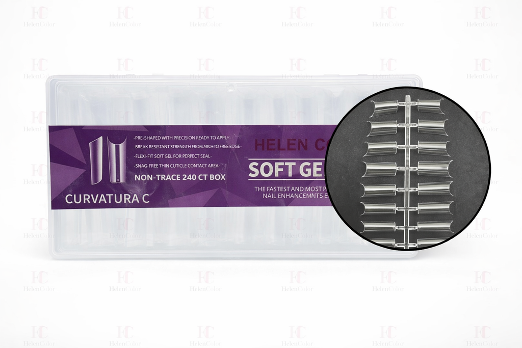 Rzj-1558N ( Unha Tips Curvatura C- Soft Gel )