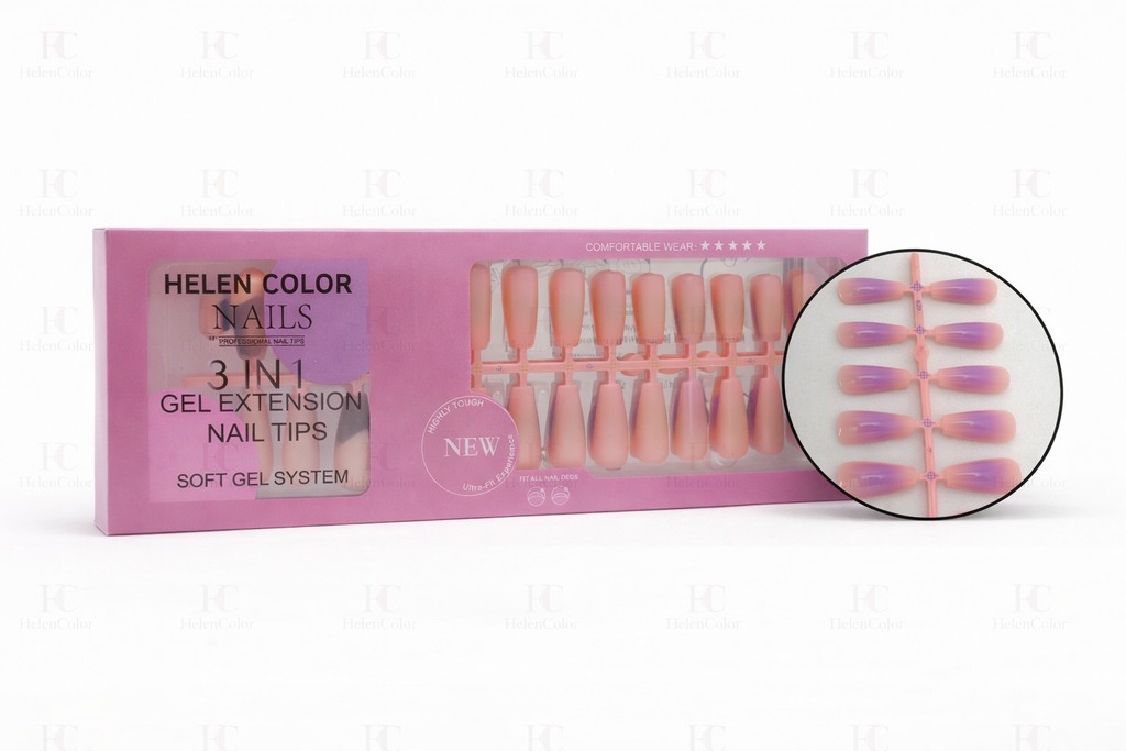 Czj-529 ( Unhas Postiça Bailarina - Soft Gel )