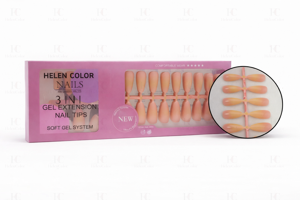 Czj-531 ( Unha Postiça Almond - Soft Gel )