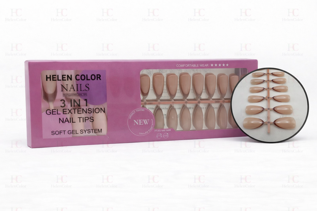 Czj-527 ( Soft Gel - Unha Postiça Bailarina )