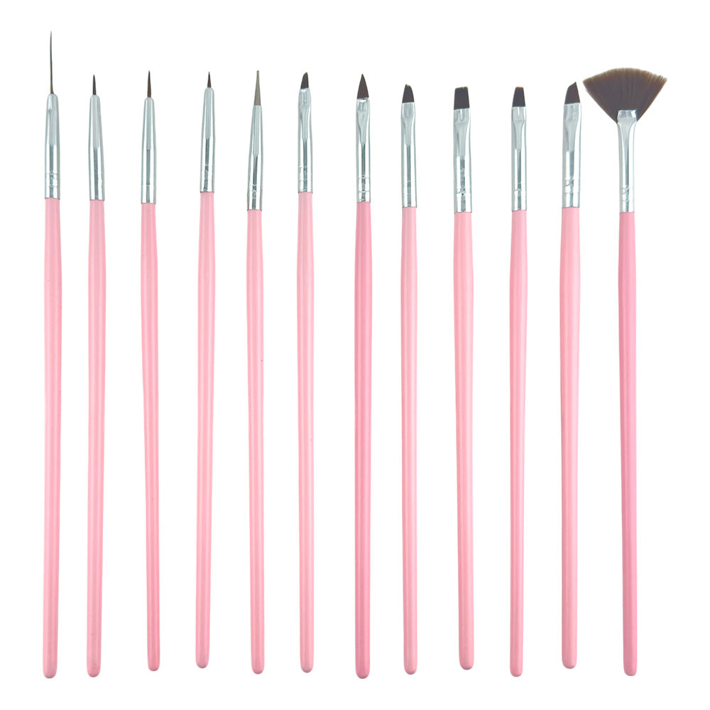 Kit Pincel para Unha - (12 UN) - RGJ-3720