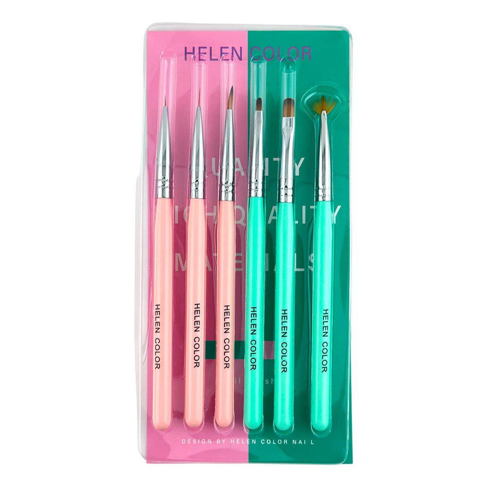 Kit Pincel para Unha - (6 UN) - RMJB-156