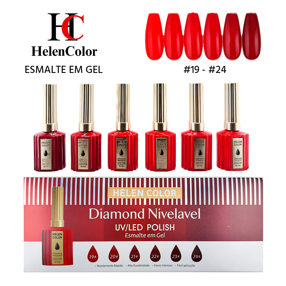 Kit Esmalte em Gel Diamond Nivelável - 15ml - RZJY-22D