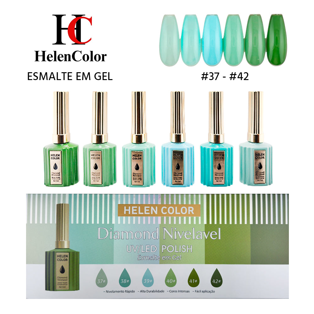 Kit Esmalte em Gel Diamond Nivelável - 15ml - RZJY-22G