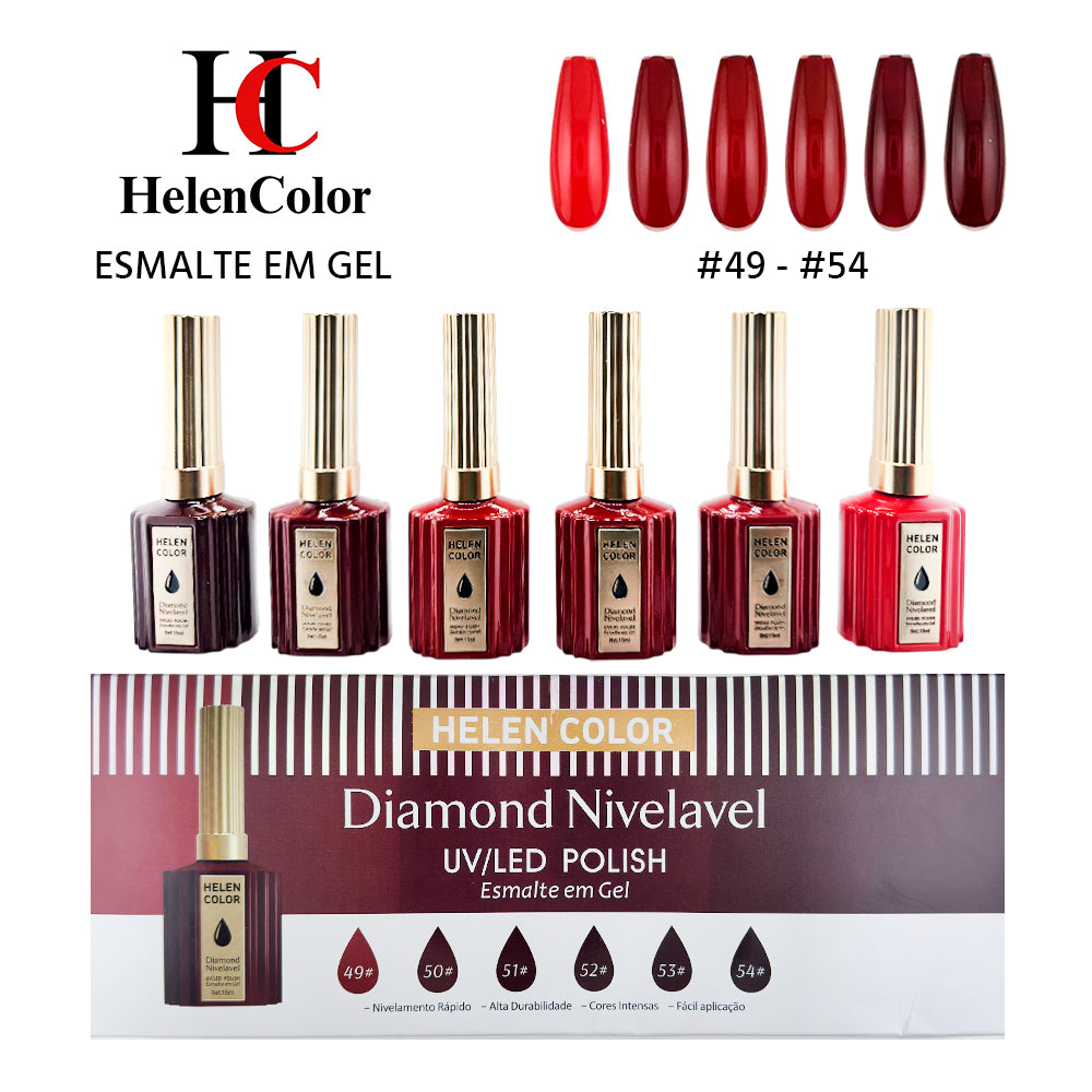 Kit Esmalte em Gel Diamond Nivelável - 15ml - RZJY-22I