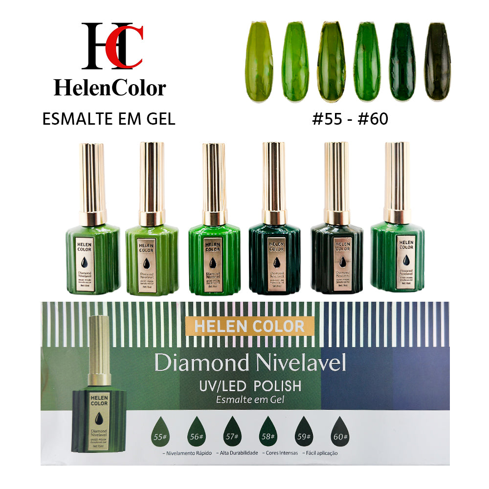Kit Esmalte em Gel Diamond Nivelável - 15ml - RZJY-22J