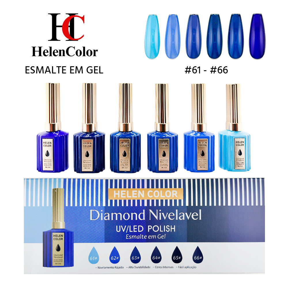 Kit Esmalte em Gel Diamond Nivelável - 15ml - RZJY-22K