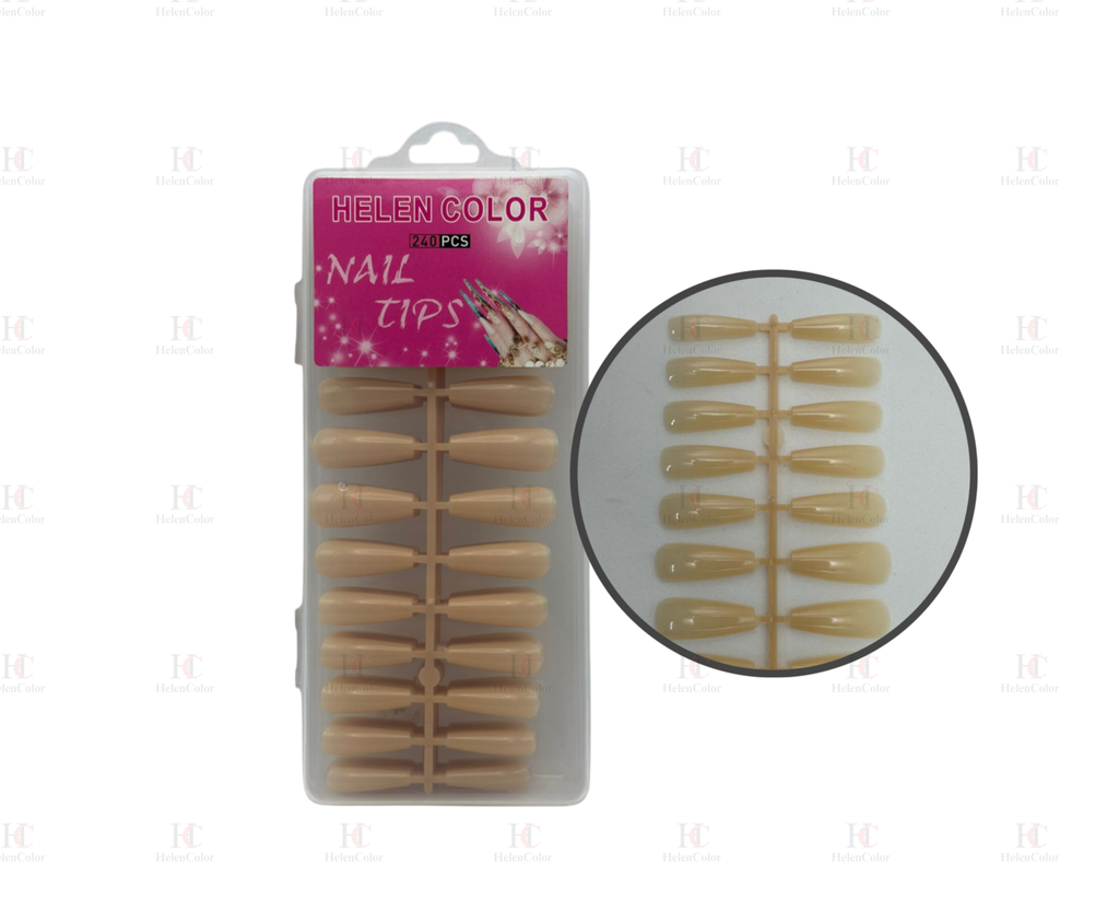 Rzj-1568-4 ( Nude Unha Postiça Bailarina - Soft Gel )